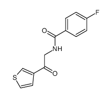 [N-(4-fluorobenzoyl)amino]methyl 3-thienyl ketone Structure