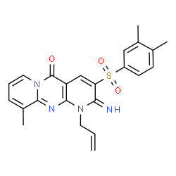 1-allyl-3-[(3,4-dimethylphenyl)sulfonyl]-2-imino-10-methyl-1,2-dihydro-5H-dipyrido[1,2-a:2,3-d]pyrimidin-5-one picture