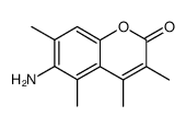 6-amino-3,4,5,7-tetramethyl-coumarin Structure