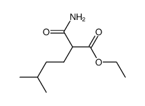 2-isopentyl-malonamic acid ethyl ester结构式