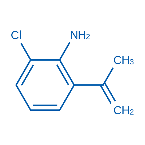 2-氯-6-(丙-1-烯-2-基)苯胺结构式