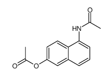 6-acetoxy-1-acetylamino-naphthalene Structure