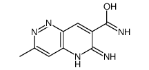 6-amino-3-methylpyrido[3,2-c]pyridazine-7-carboxamide结构式