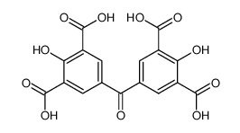 2,2'-dihydroxy-5,5'-carbonyl-di-isophthalic acid结构式