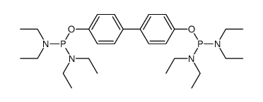 1,1'-([1,1'-biphenyl]-4,4'-diylbis(oxy))bis(N,N,N',N'-tetraethylphosphanediamine) Structure