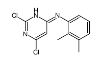 2,6-dichloro-N-(2,3-dimethylphenyl)pyrimidin-4-amine结构式