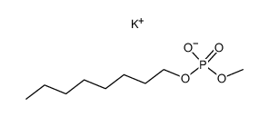potassium methyl octyl phosphate Structure