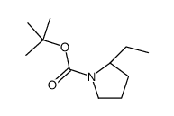 (R)-tert-butyl 2-ethylpyrrolidine-1-carboxylate Structure