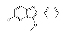 6-chloro-3-methoxy-2-phenylimidazo(1,2-b)pyridazine结构式