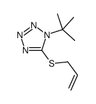 1-tert-butyl-5-prop-2-enylsulfanyltetrazole Structure