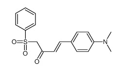 1-(benzenesulfonyl)-4-[4-(dimethylamino)phenyl]but-3-en-2-one Structure