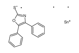 (4,5-diphenyl-1,3-oxazol-2-yl)sulfanyl-trimethylstannane Structure
