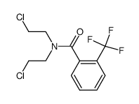 N,N-bis(2-chloroethyl)-2-trifluoromethyl-benzamide结构式