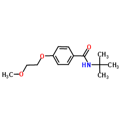 4-(2-Methoxyethoxy)-N-(2-methyl-2-propanyl)benzamide Structure