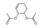 (+-)-cis-3.4-diacetoxy-cyclohexene-(1) Structure
