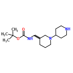 2-Methyl-2-propanyl (1,4'-bipiperidin-3-ylmethyl)carbamate Structure