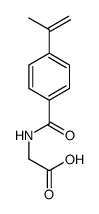 2-[(4-prop-1-en-2-ylbenzoyl)amino]acetic acid Structure