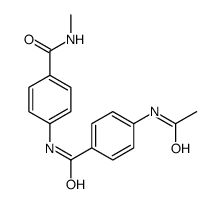 4-acetamido-N-[4-(methylcarbamoyl)phenyl]benzamide结构式