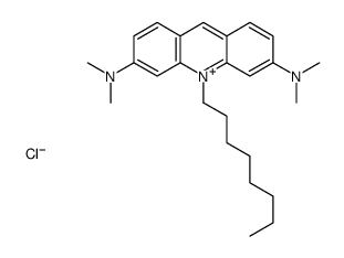 3-N,3-N,6-N,6-N-tetramethyl-10-octylacridin-10-ium-3,6-diamine,chloride Structure