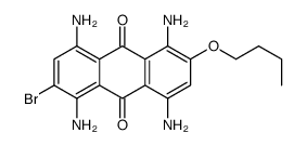 1,4,5,8-tetraamino-2-bromo-6-butoxyanthracene-9,10-dione Structure