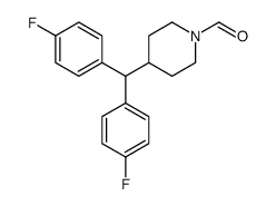 4-[bis(4-fluorophenyl)methyl]piperidine-1-carbaldehyde结构式