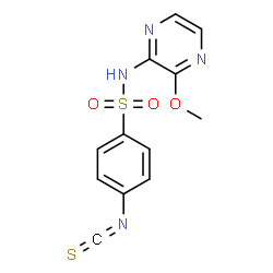 4-Isothiocyanato-N-(3-methoxypyrazin-2-yl)-benzenesulfonamide结构式