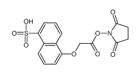 1-Naphthalenesulfonic acid, 5-(2-((2,5-dioxo-1-pyrrolidinyl)oxy)-2-oxo ethoxy)- picture