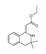 ethyl (3,3-dimethyl-1,2,3,4-tetrahydro-1-isoquinolylidene)acetate Structure