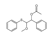 2-methoxy-1-phenyl-2-(phenylthio)ethyl acetate结构式