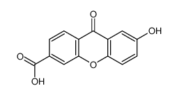 7-hydroxy-9-oxoxanthene-3-carboxylic acid Structure