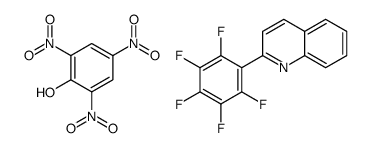 2-(2,3,4,5,6-pentafluorophenyl)quinoline,2,4,6-trinitrophenol Structure