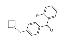 4'-AZETIDINOMETHYL-2-FLUOROBENZOPHENONE结构式