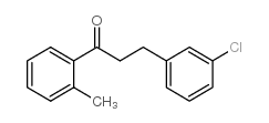 3-(3-CHLOROPHENYL)-2'-METHYLPROPIOPHENONE结构式