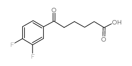 6-(3,4-difluorophenyl)-6-oxohexanoic acid结构式