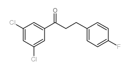 3',5'-DICHLORO-3-(4-FLUOROPHENYL)PROPIOPHENONE结构式