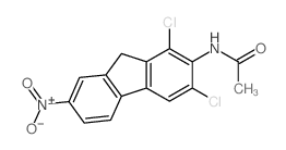 Acetamide, N- (1,3-dichloro-7-nitro-9H-fluoren-2-yl)- structure