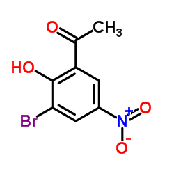 1-(3-Bromo-2-hydroxy-5-nitrophenyl)ethanone Structure
