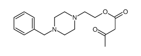 2-(4-benzylpiperazin-1-yl)ethyl 3-oxobutanoate结构式