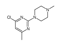 4-chloro-6-methyl-2-(4-methylpiperazin-1-yl)pyrimidine Structure