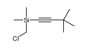 chloromethyl-(3,3-dimethylbut-1-ynyl)-dimethylsilane结构式