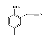 Acetonitrile, (6-amino-m-tolyl)- (7CI) structure