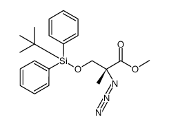 methyl (R)-(-)-2-azido-3-(tert-butyldiphenylsilanyloxy)-2-methylpropionate Structure