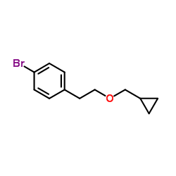 1-Bromo-4-[2-(cyclopropylmethoxy)ethyl]benzene结构式