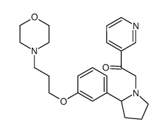 2-{2-[3-(3-Morpholin-4-yl-propoxy)-phenyl]-pyrrolidin-1-yl}-1-pyridin-3-yl-ethanone Structure