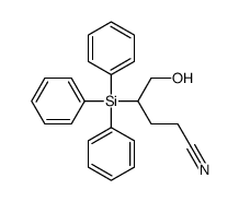 5-hydroxy-4-triphenylsilylpentanenitrile结构式