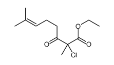 ethyl 2-chloro-2,7-dimethyl-3-oxooct-6-enoate Structure