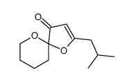 2-(2-methylpropyl)-1,10-dioxaspiro[4.5]dec-2-en-4-one结构式