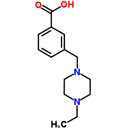 3-[(4-Ethyl-1-piperazinyl)methyl]benzoic acid结构式