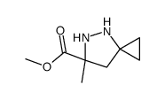 methyl 6-methyl-4,5-diazaspiro[2.4]heptane-6-carboxylate结构式