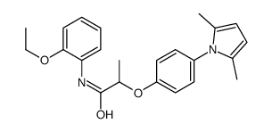 2-[4-(2,5-dimethylpyrrol-1-yl)phenoxy]-N-(2-ethoxyphenyl)propanamide Structure